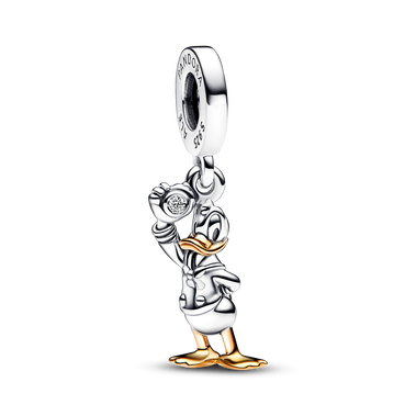 Disney 100th Anniversary Donald Duck 0.009 ct tw Lab-created Diamond Dangle Charm
