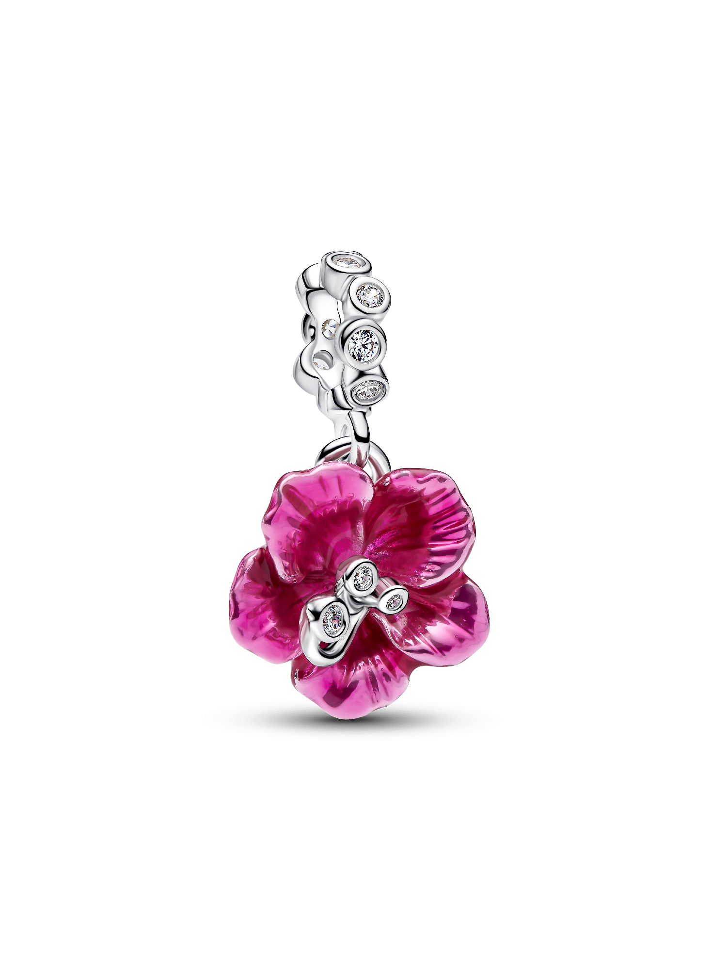 Hibiscus Dangle Charm | Sterling silver | Pandora SG