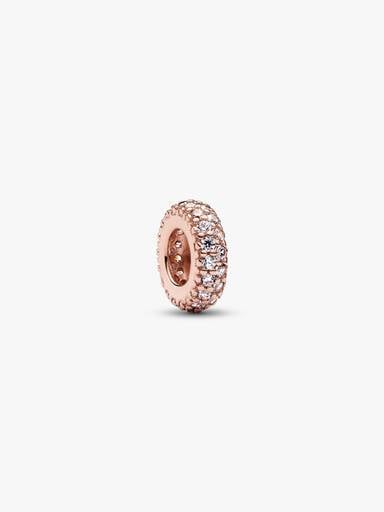 Clear Sparkle Spacer Charm
