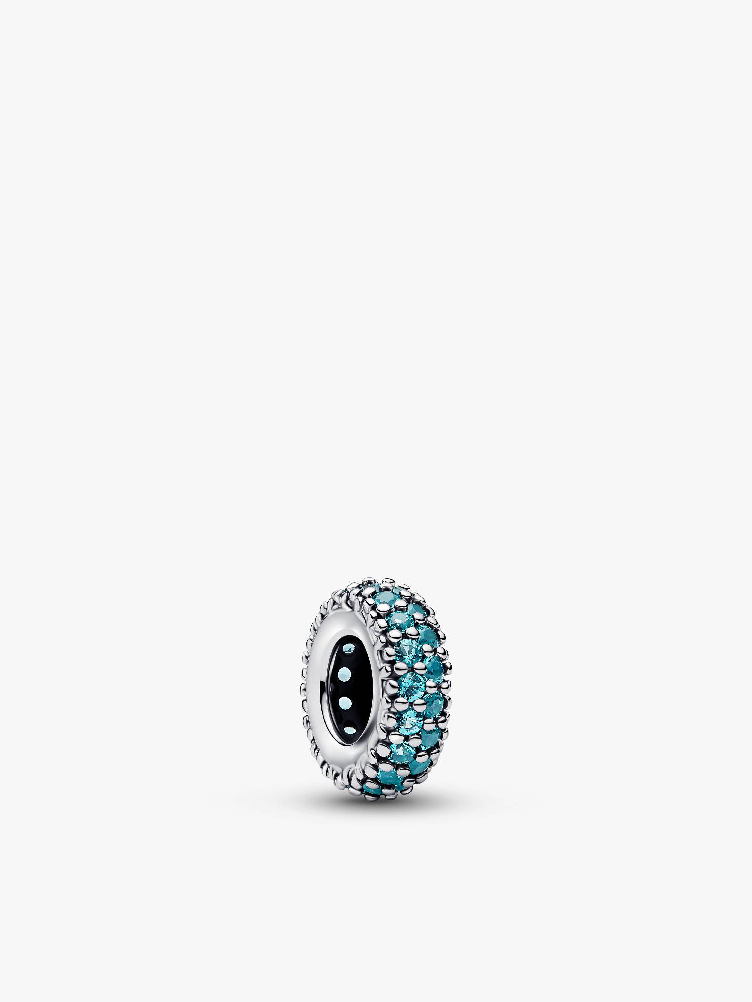 Ice Blue Stone Spacer Charm