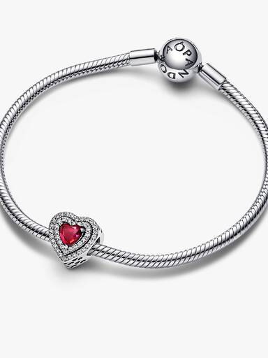 Sparkling Levelled Heart Charm