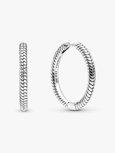 Pandora Moments Charm Hoop Earrings