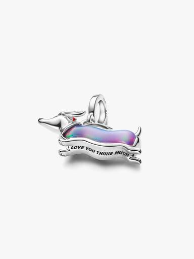 Christmas Dachshund Dangle Charm