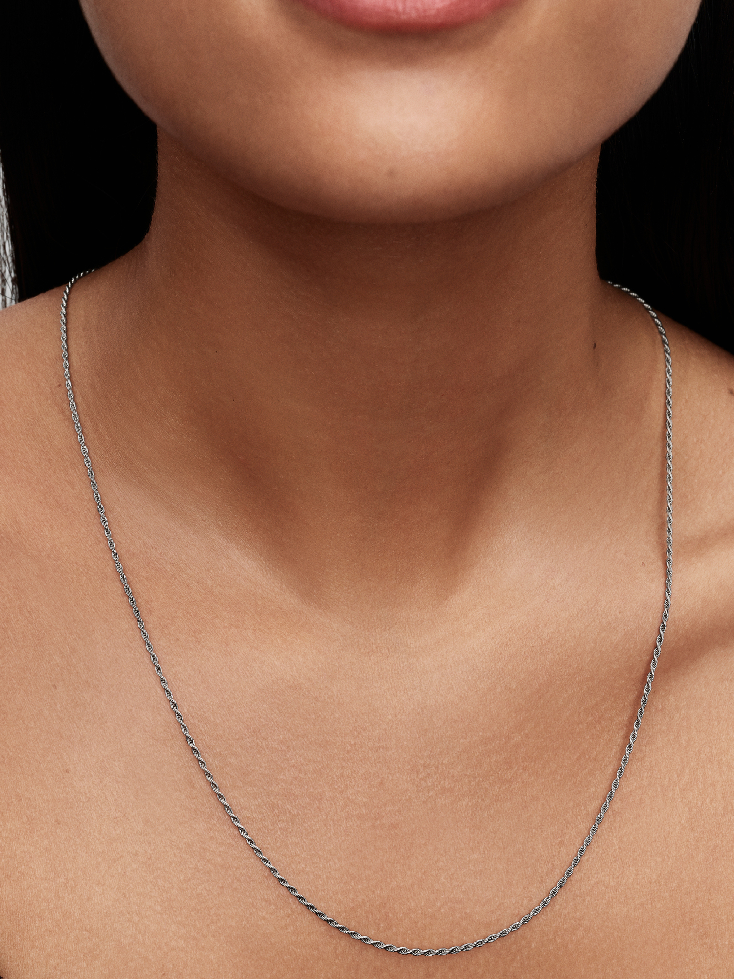 Rope Chain Necklace | Sterling silver | Pandora SG