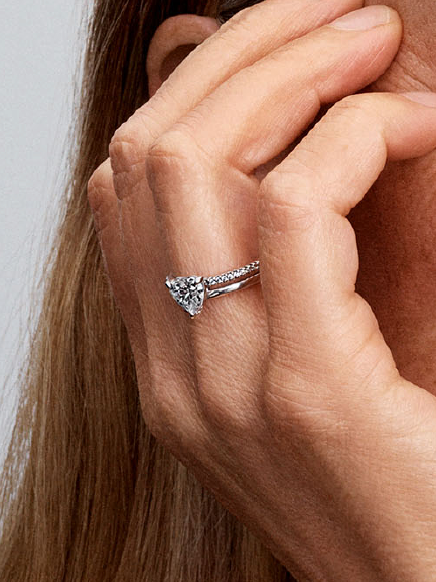 Double Band Heart Ring | Sterling silver | Pandora SG
